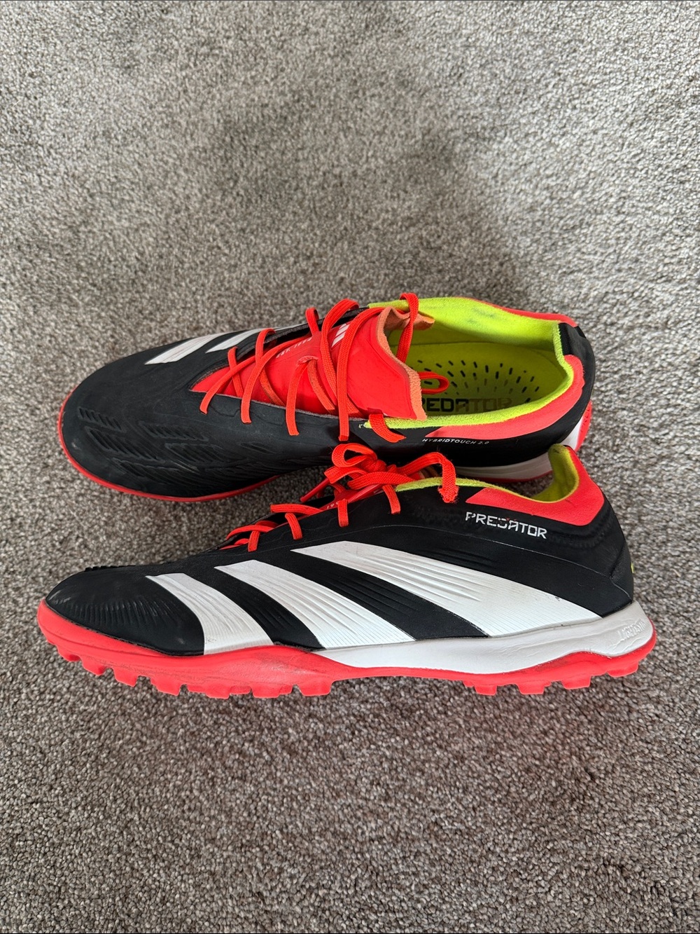 Mens adidas predator hybrid touch 2.0 turf soccer cleats size 8